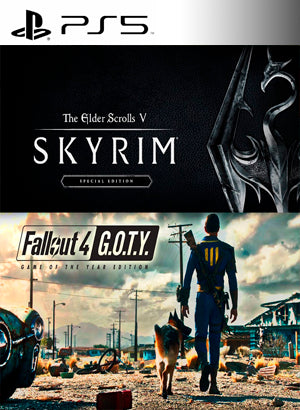 Skyrim Special Edition + Fallout 4 GOTY Bundle PS5 playstation 5 juego digital Chile