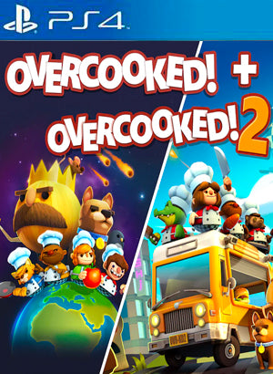 Overcooked + Overcooked 2 PS4 playstation 4 juego digital Chile