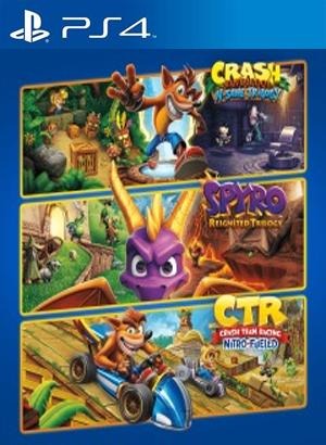 Crash Spyro Triple Play Bundle Primary PS4