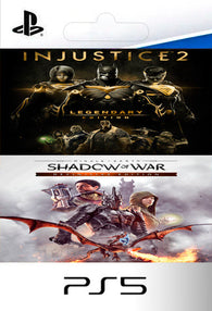 Injustice 2 LE & Middle earth Shadow of War DE PS5