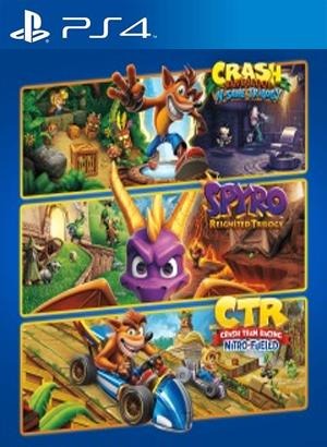 Crash + Spyro Triple Play Bundle Primaria PS4 - Chilejuegosdigitales