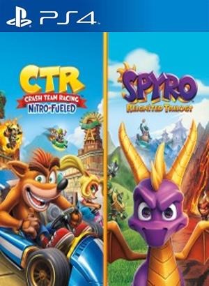 Crash Team Racing Nitro Fueled + Spyro Reignited Trilogy Primaria PS4 - Chilejuegosdigitales